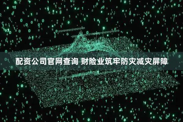 配资公司官网查询 财险业筑牢防灾减灾屏障